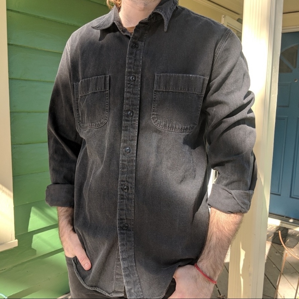 Wallace & Barnes Work Shirt Long Sleeve Hvy Denim